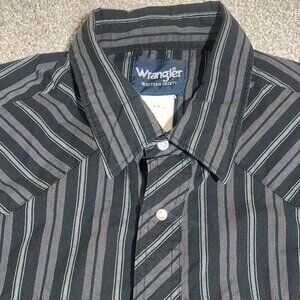 Wrangler Western Wear Pearl snap shirt short sleeve 2XL